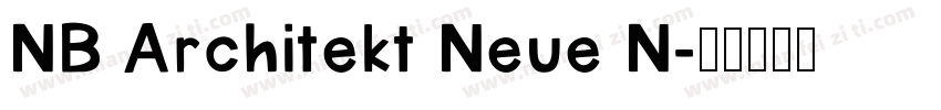 NB Architekt Neue N字体转换